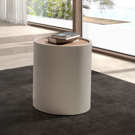 Masute Living - Masuta laterala design LUX Walnut-Bej