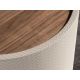 Masute Living - Masuta laterala design LUX Walnut-Bej