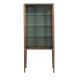 Vitrine - Vitrina design LUX cu iluminat Glass and Walnut