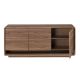 Comode - Comoda design LUX cu 3 usi Walnut