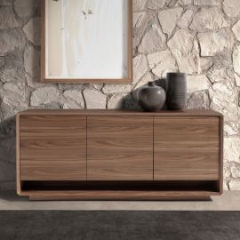 Comode - Comoda design LUX cu 3 usi Walnut