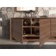 Comode - Comoda design LUX cu 3 usi Walnut