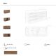 Comode - Comoda design LUX cu 3 usi Walnut