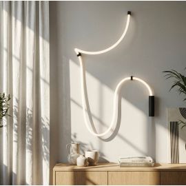 Aplice, corpuri de iluminat pentru pereti - Aplica LED de perete XXL design modern IVY 3m 3-STEP DIMM