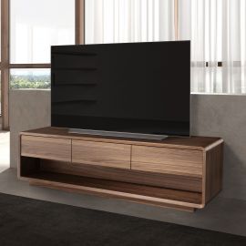 Comode - Comoda TV design LUX cu 3 sertare Walnut
