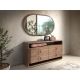Oglinzi - Oglinda decorativa design LUX Oval Walnut