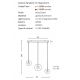 Pendule, Lustre suspendate - Lustra cu 3 pendule LED ANDORA 3-STEP DIMM fumuriu