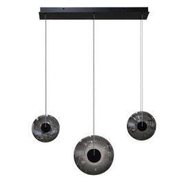 Lustra cu 3 pendule LED ANDORA 3-STEP DIMM fumuriu
