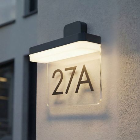 Aplice - Aplica LED iluminat numar de casa IP54 OPLO NUMBER negru