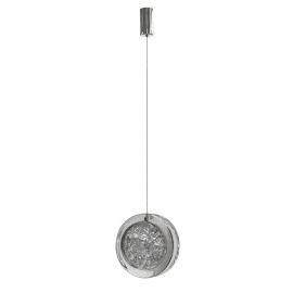 Pendule, Lustre suspendate - Pendul LED design decorativ EUFORIA 16 crom