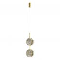 Lustra/Pendul LED design decorativ EUFORIA 13 auriu