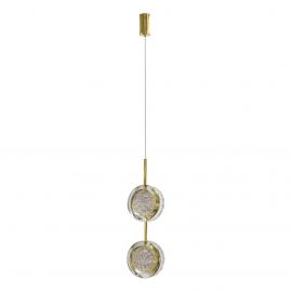 Pendule, Lustre suspendate - Lustra/Pendul LED design decorativ EUFORIA 13 auriu