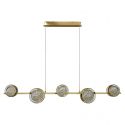 Lustra LED suspendata design decorativ EUFORIA aurie 3-STEP DIMM