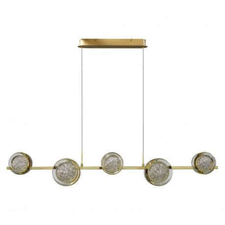 Pendule, Lustre suspendate - Lustra LED suspendata design decorativ EUFORIA aurie 3-STEP DIMM