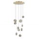 Lustra LED suspendata design decorativ EUFORIA 10 aurie 3-STEP DIMM