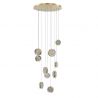 Lustra LED suspendata design decorativ EUFORIA 10 aurie 3-STEP DIMM