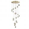 Lustra LED suspendata design decorativ EUFORIA 19 aurie 3-STEP DIMM