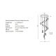 Pendule, Lustre suspendate - Lustra LED suspendata design decorativ EUFORIA 19 aurie 3-STEP DIMM