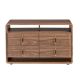 Comode - Comoda design LUX cu sertare Walnut Veneer