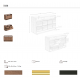 Comode - Comoda design LUX cu sertare Walnut Veneer