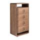 Comode - Comoda inalta design LUX cu sertare Walnut Veneer