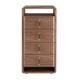 Comode - Comoda inalta design LUX cu sertare Walnut Veneer
