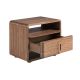 Noptiere - Noptiera design LUX cu sertare Walnut Veneer