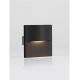 Spoturi - Spot aplicat perete exterior LED 2700K IP65 FLAC negru