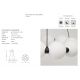 Pendule, Lustre suspendate - Lustra moderna diametru 40cm PERLA 3-STEP DIMM