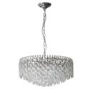 Lustra metal cromat si cristale sticla BURANO 60
