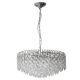 Lustra metal cromat si cristale sticla BURANO 60