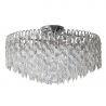 Lustra metal cromat si cristale sticla BURANO 40
