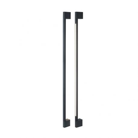 Aplice - Aplica LED iluminat exterior ambiental IP54 GUSTO 120 3000K negru