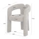 Scaune - Scaun cu design sculptural tesatura chenille greige ARCH