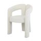 Scaune - Scaun cu design sculptural tesatura chenille alb crem ARCH