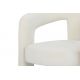 Scaune - Scaun cu design sculptural tesatura chenille alb crem ARCH