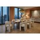 Scaune - Scaun cu design sculptural tesatura chenille alb crem ARCH