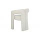 Scaune - Scaun cu design sculptural tesatura chenille alb crem ARCH
