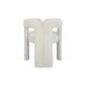 Scaune - Scaun cu design sculptural tesatura chenille alb crem ARCH