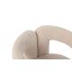 Scaune - Scaun cu design sculptural tesatura fleece bej ARCH