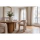 Scaune - Scaun cu design sculptural tesatura fleece bej ARCH