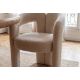 Scaune - Scaun cu design sculptural tesatura fleece bej ARCH