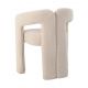 Scaune - Scaun cu design sculptural tesatura fleece bej ARCH
