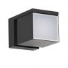 Aplica LED iluminat exterior modern IP54 CUBIC 18W 3000K gri