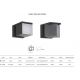 Aplice - Aplica LED iluminat exterior modern IP54 CUBIC 18W 3000K gri