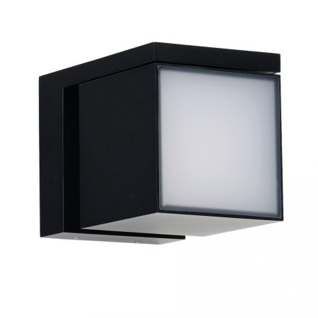 Aplice - Aplica LED iluminat exterior modern IP54 CUBIC 18W 4000K negru