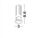 Spoturi tavan fals - Mini Spot incastrabil LED 5W 3000K Baculus negru