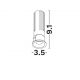 Spoturi tavan fals - Mini Spot incastrabil LED 10W 3000K Duran alb