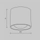 Plafoniere cu spoturi, Spoturi aplicate - Spot aplicat LED Lens alb 3000K 15W
