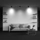 Plafoniere cu spoturi, Spoturi aplicate - Spot aplicat directionabil LED Lens negru 3000K 12W